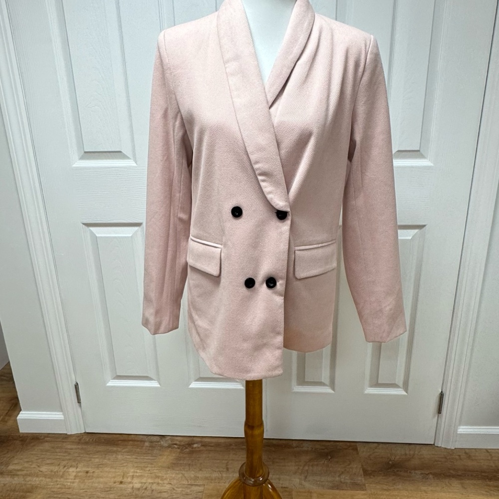Light Pink double-breasted blazer - Size M - NEW With Tags.